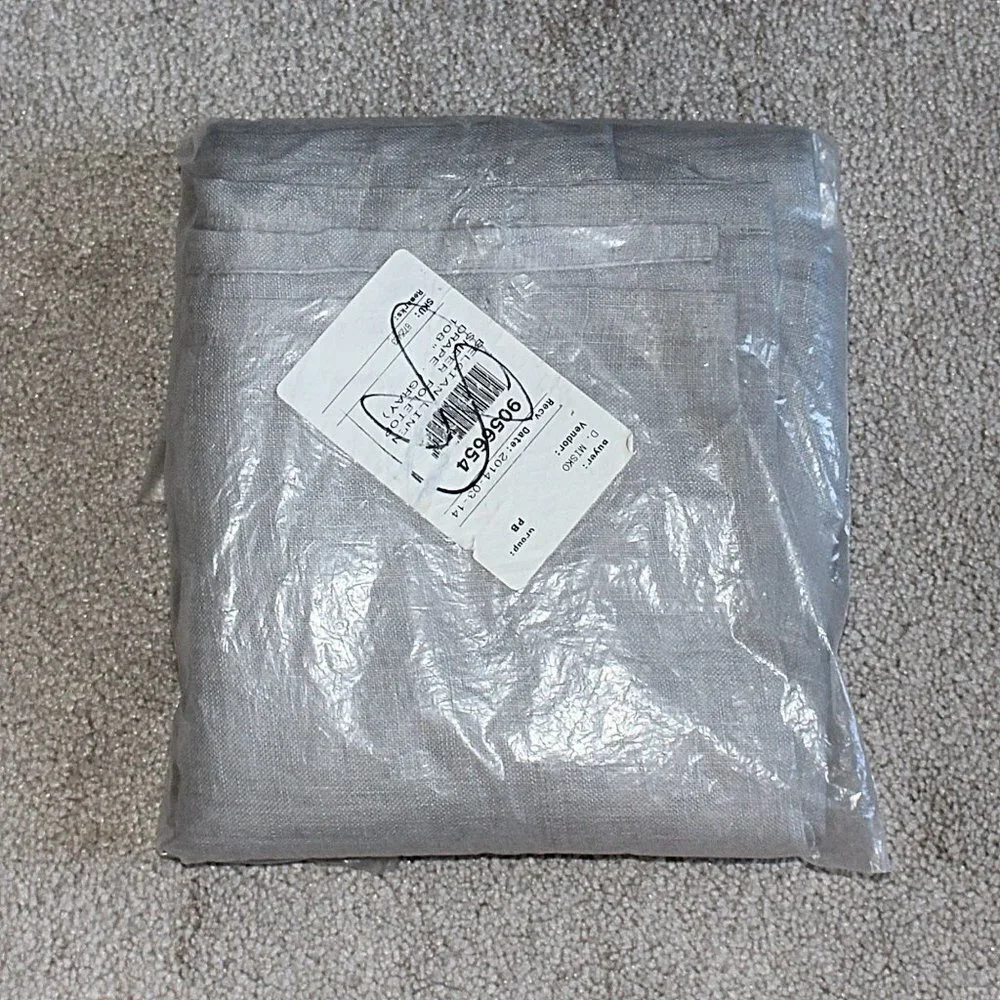 New - Pottery Barn Belgian Linen Sheer Pole Top Curtain Panel 50